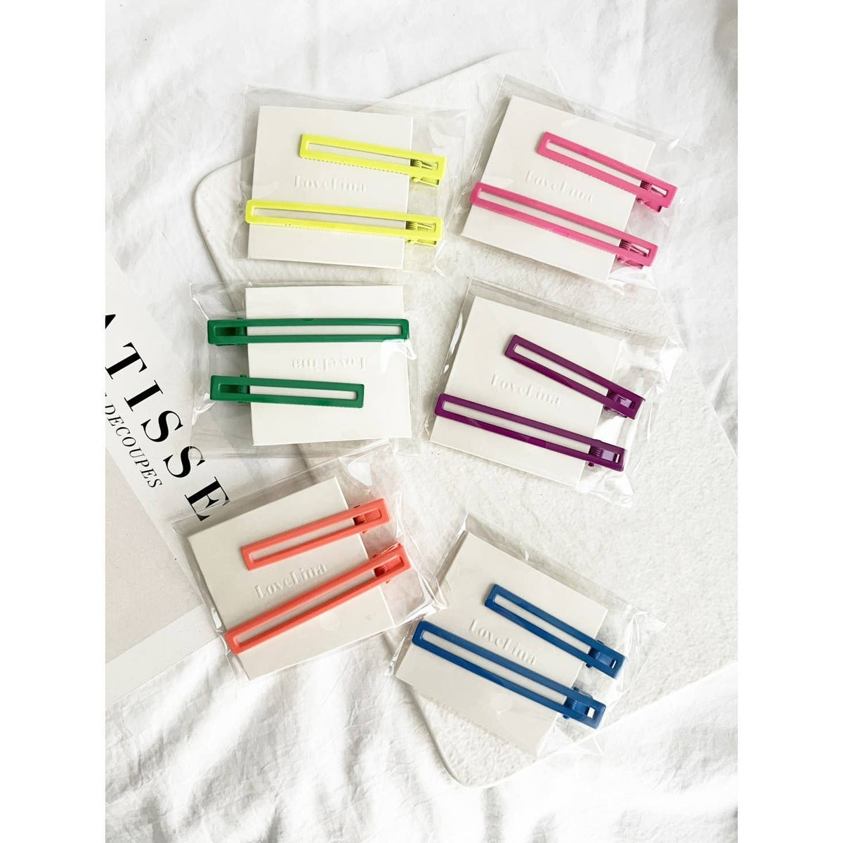 Flat Bright Hair Clips - DAWA ASSORTED