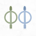 Baby Teething Toothbrush - Sage & Dusty Blue
