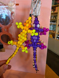 Beaded lizard keychain